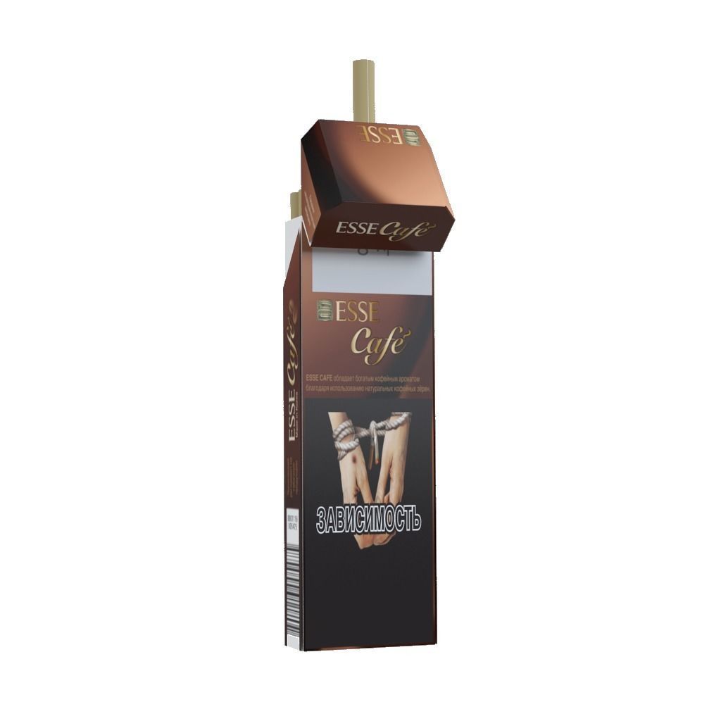 Cigarette Esse Cafe Low-poly 3D model_4