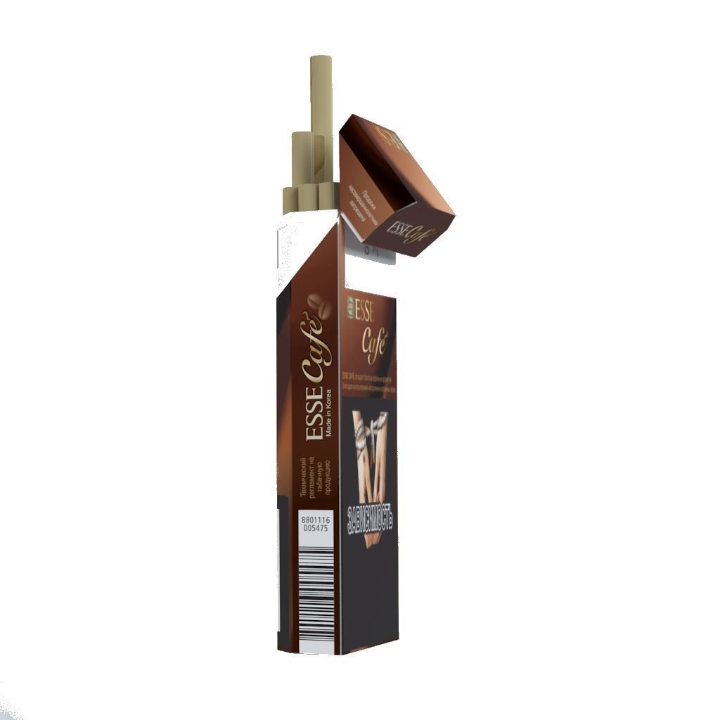 Cigarette Esse Cafe Low-poly 3D model_5
