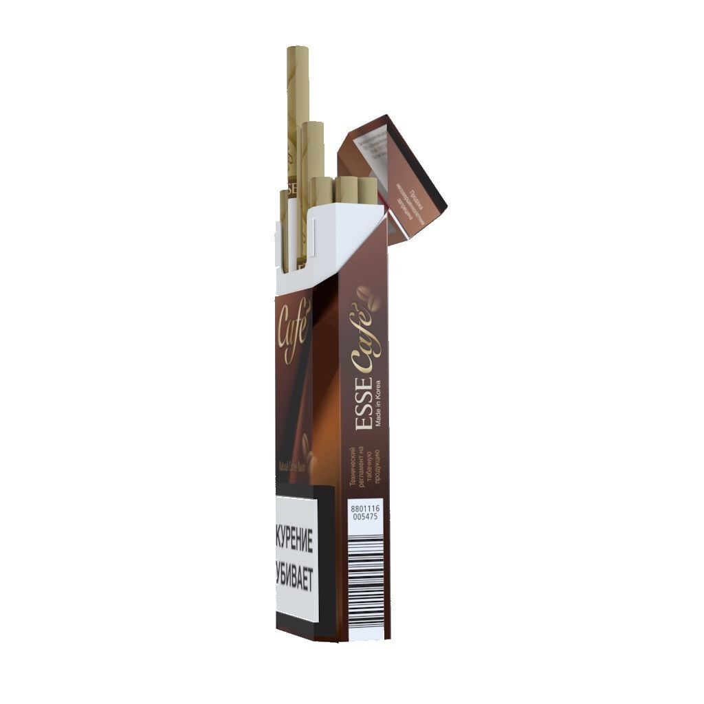Cigarette Esse Cafe Low-poly 3D model_6