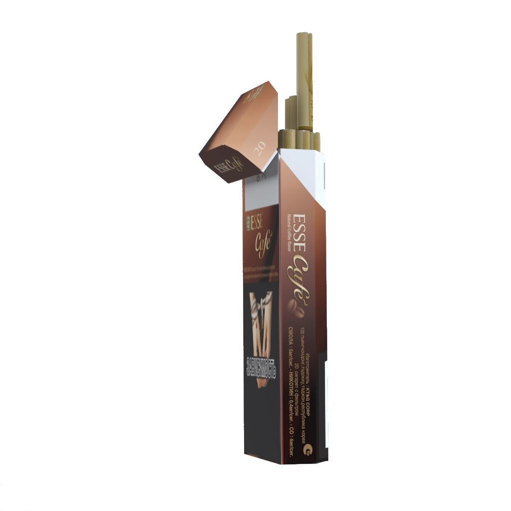 Cigarette Esse Cafe Low-poly 3D model_2