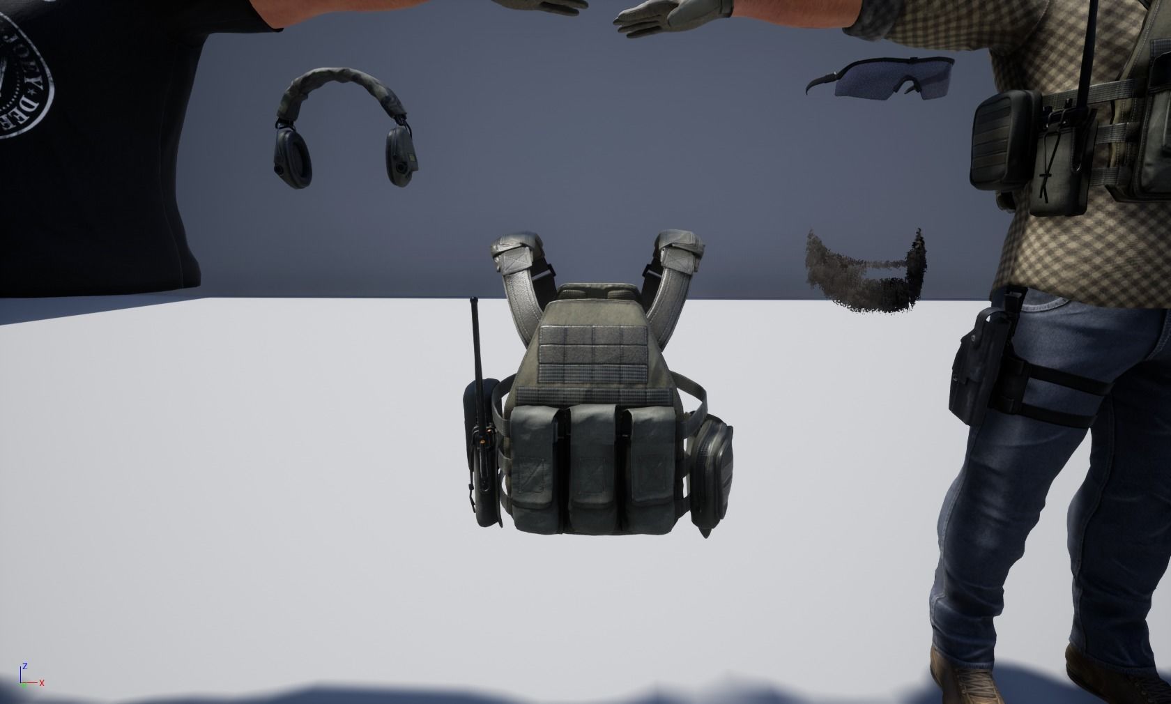 Modular PMC Character Low-poly 3D model_25