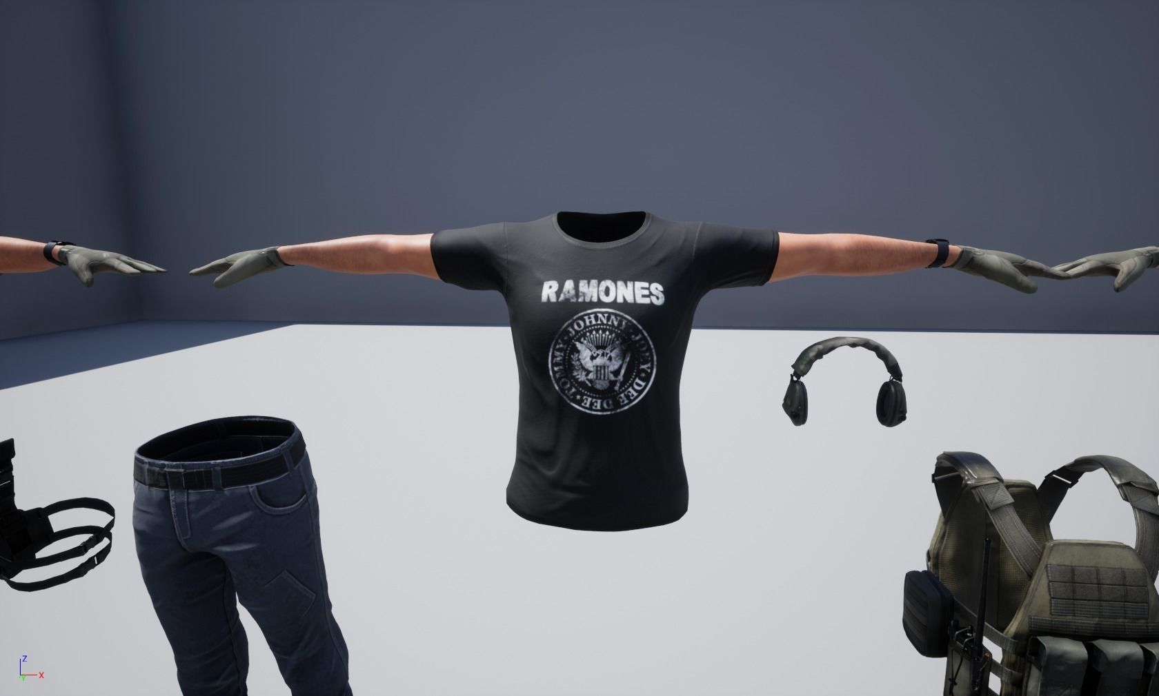 Modular PMC Character Low-poly 3D model_26