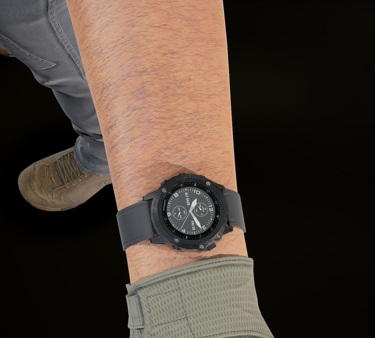 Modular PMC Character Low-poly 3D model_20