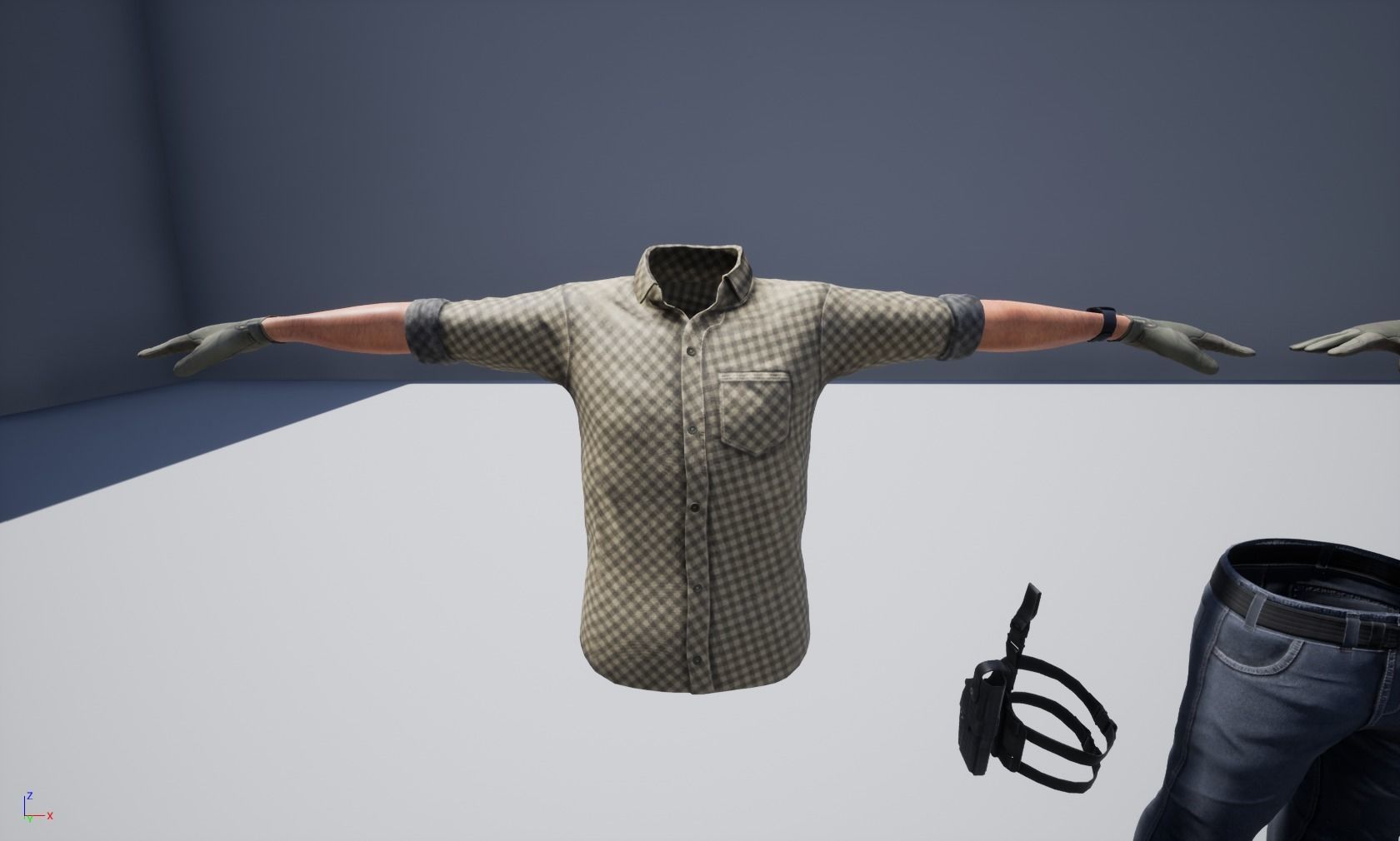 Modular PMC Character Low-poly 3D model_28