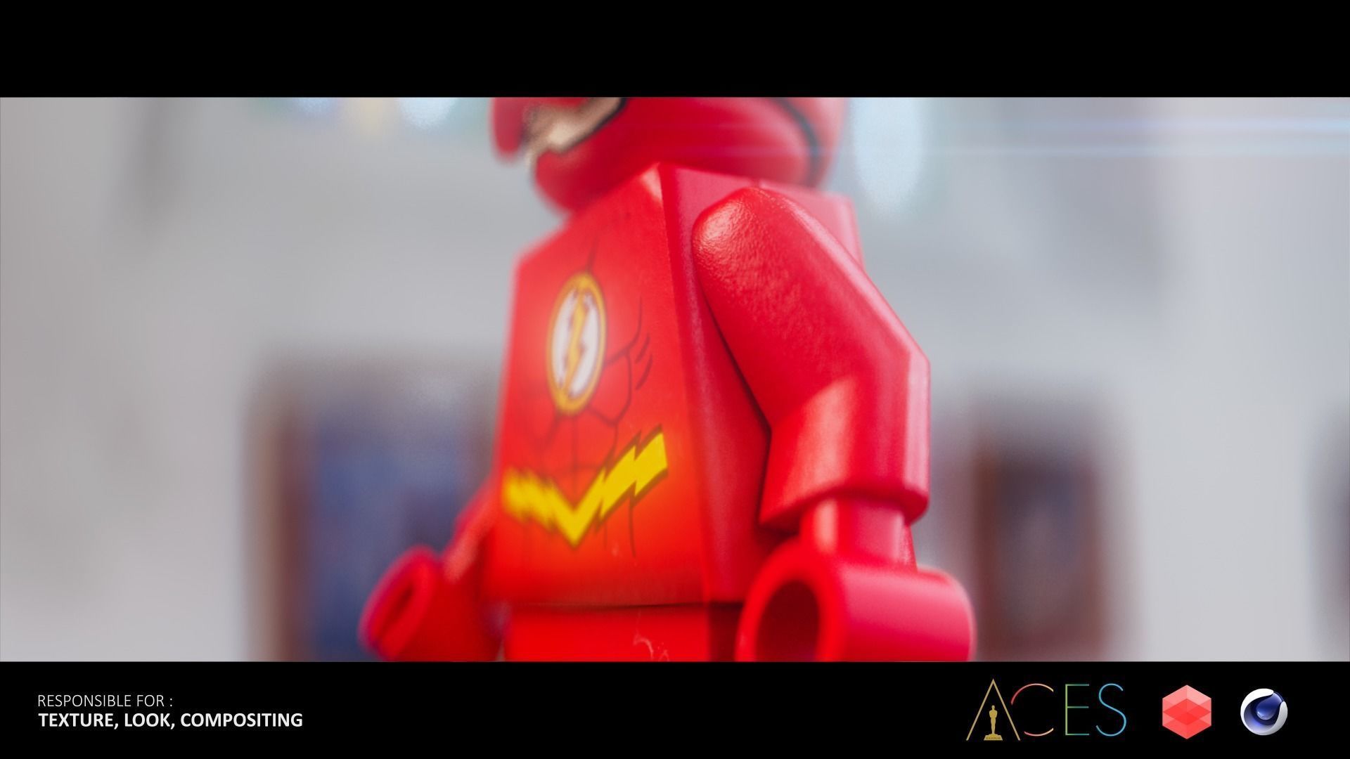 The Flash lego 3D model_2