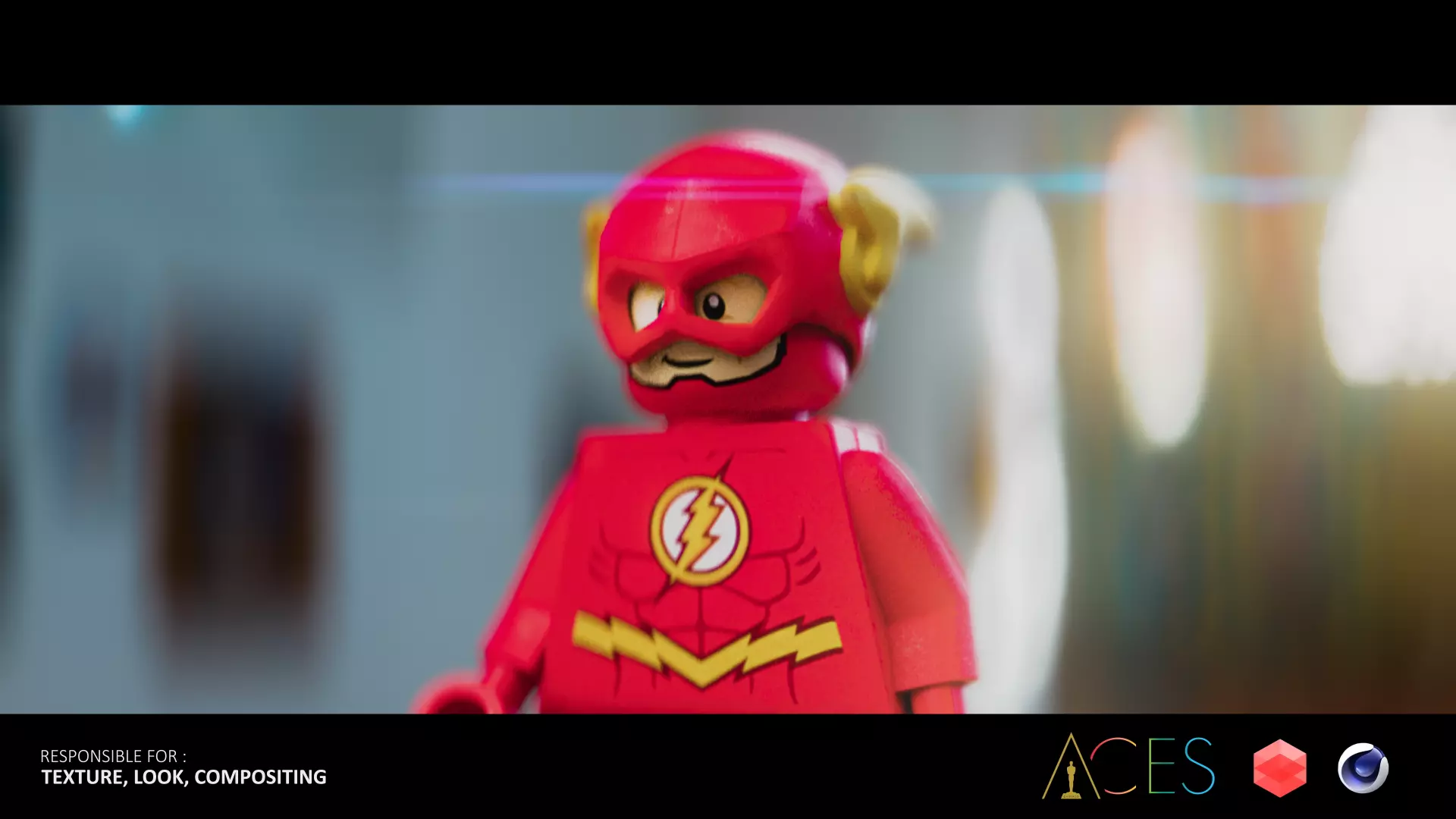 The Flash lego 3D model_0