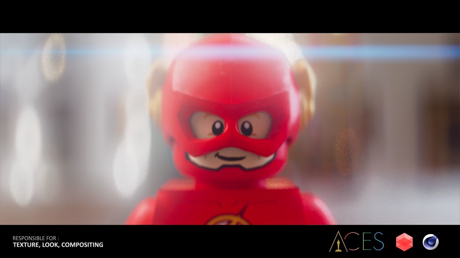 The Flash lego 3D model_1