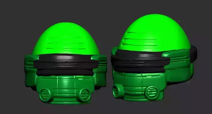 helmet high poly sculpt 3d printable ver 7 3D model