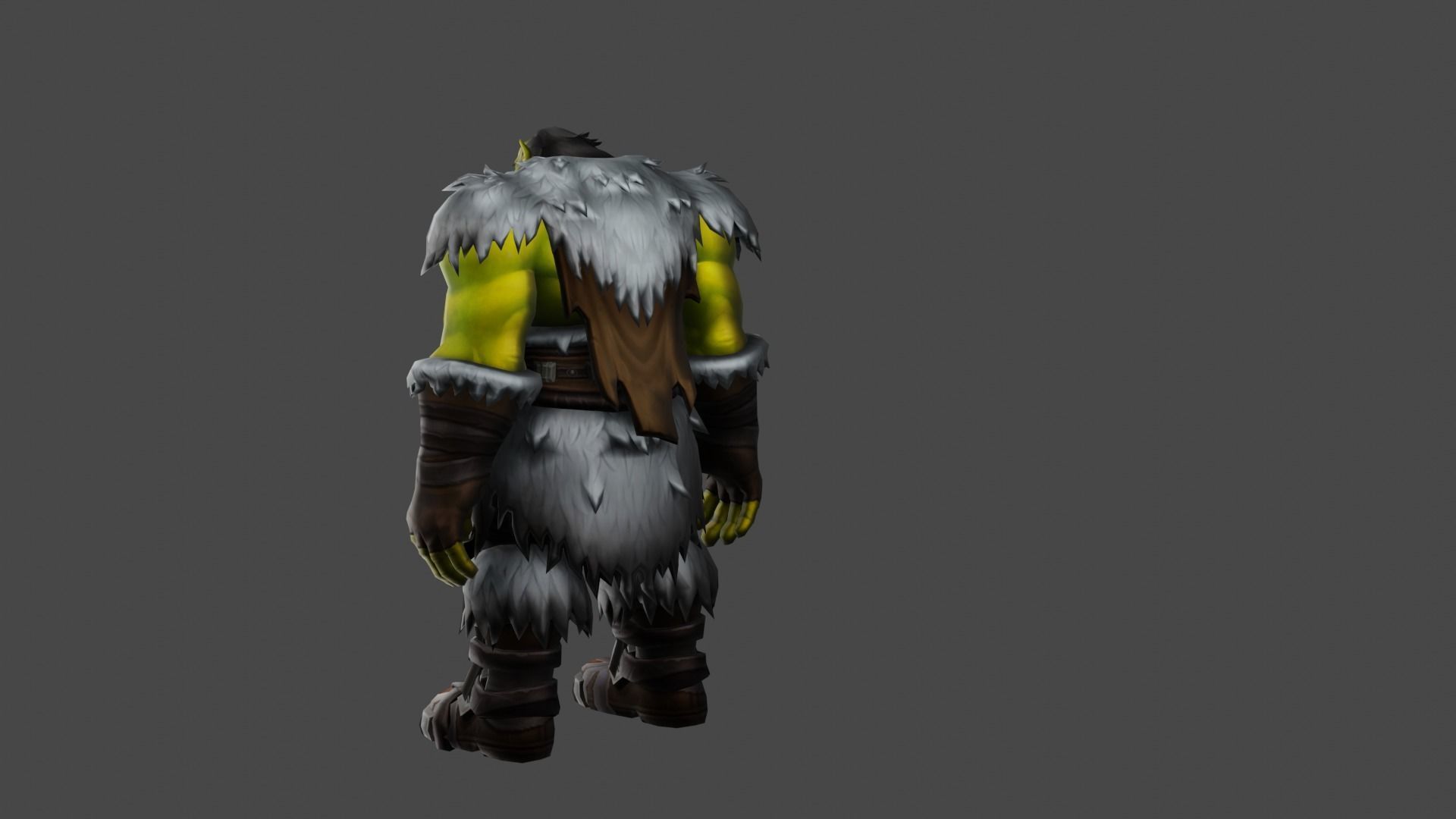 World Of Warcraft Thrall Low-poly 3D model_3