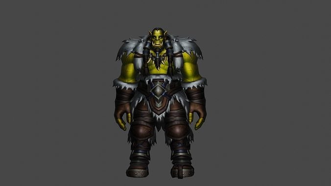 World Of Warcraft Thrall Low-poly 3D model