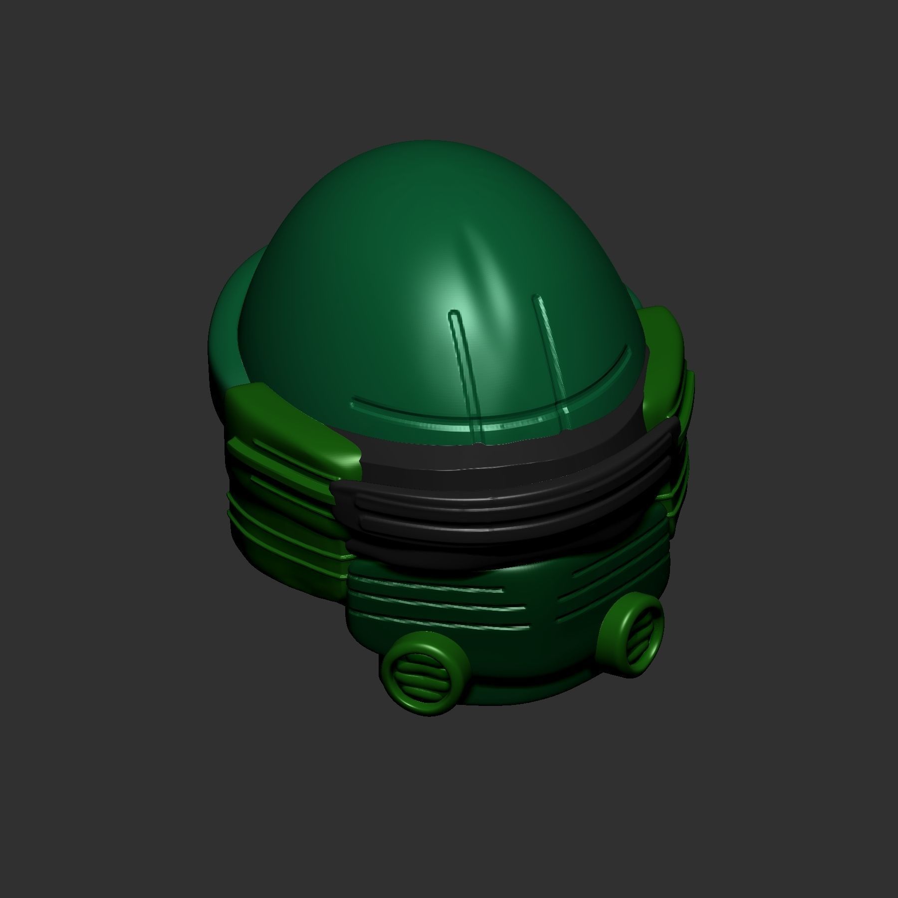 helmet high poly sculpt 3d printable ver 7 3D model 3D model_4