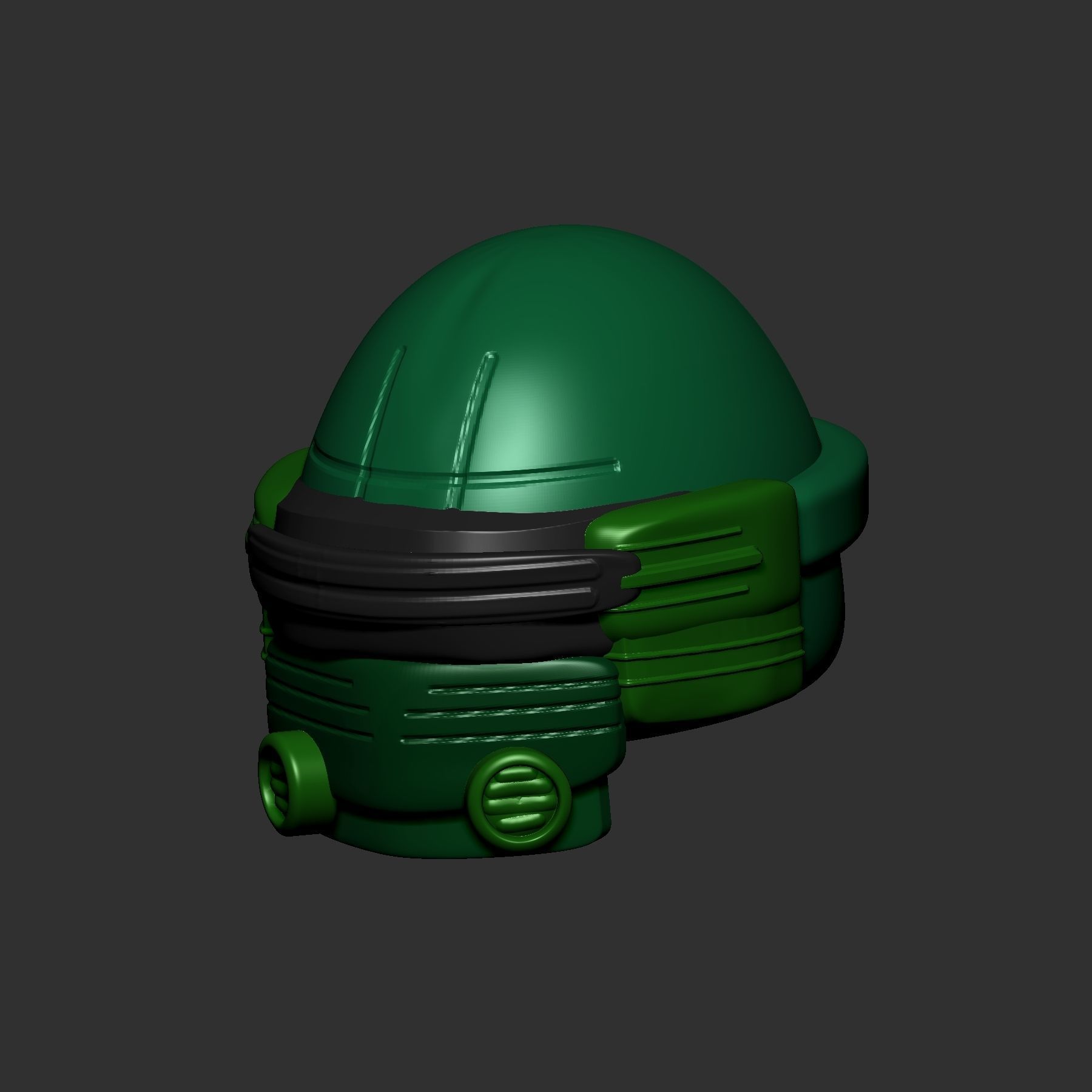 helmet high poly sculpt 3d printable ver 7 3D model 3D model_2