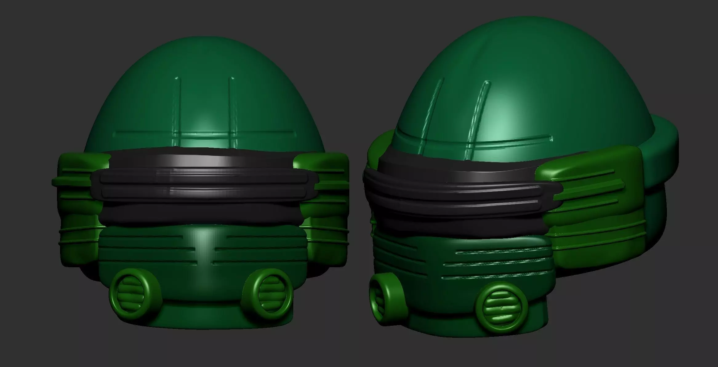 helmet high poly sculpt 3d printable ver 7 3D model 3D model_0