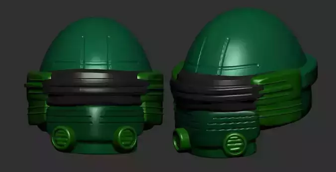 helmet high poly sculpt 3d printable ver 7 3D model
