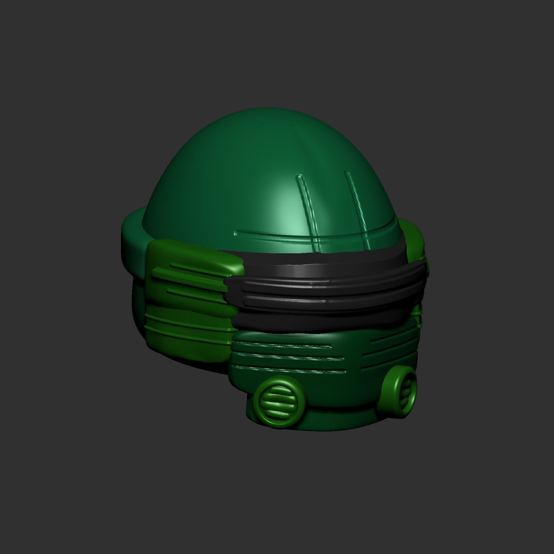 helmet high poly sculpt 3d printable ver 7 3D model 3D model_3