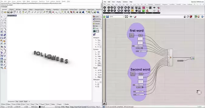 Special grasshopper algorithm for our 1000 followers 3D print model