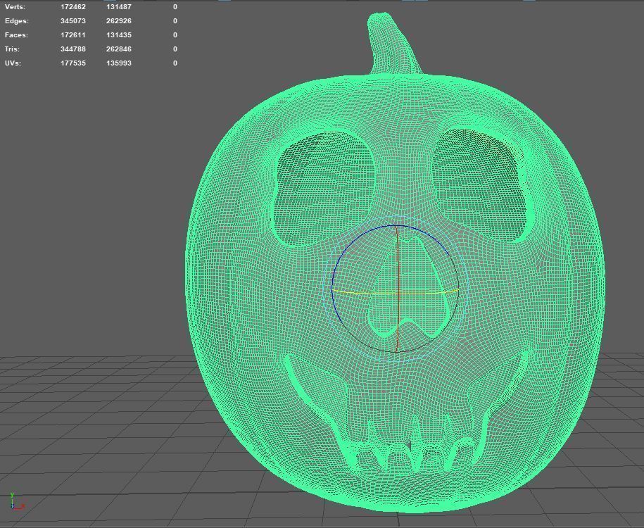 Pumpkin v02 2020 3D model_9