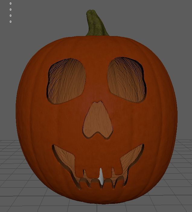 Pumpkin v02 2020 3D model_4