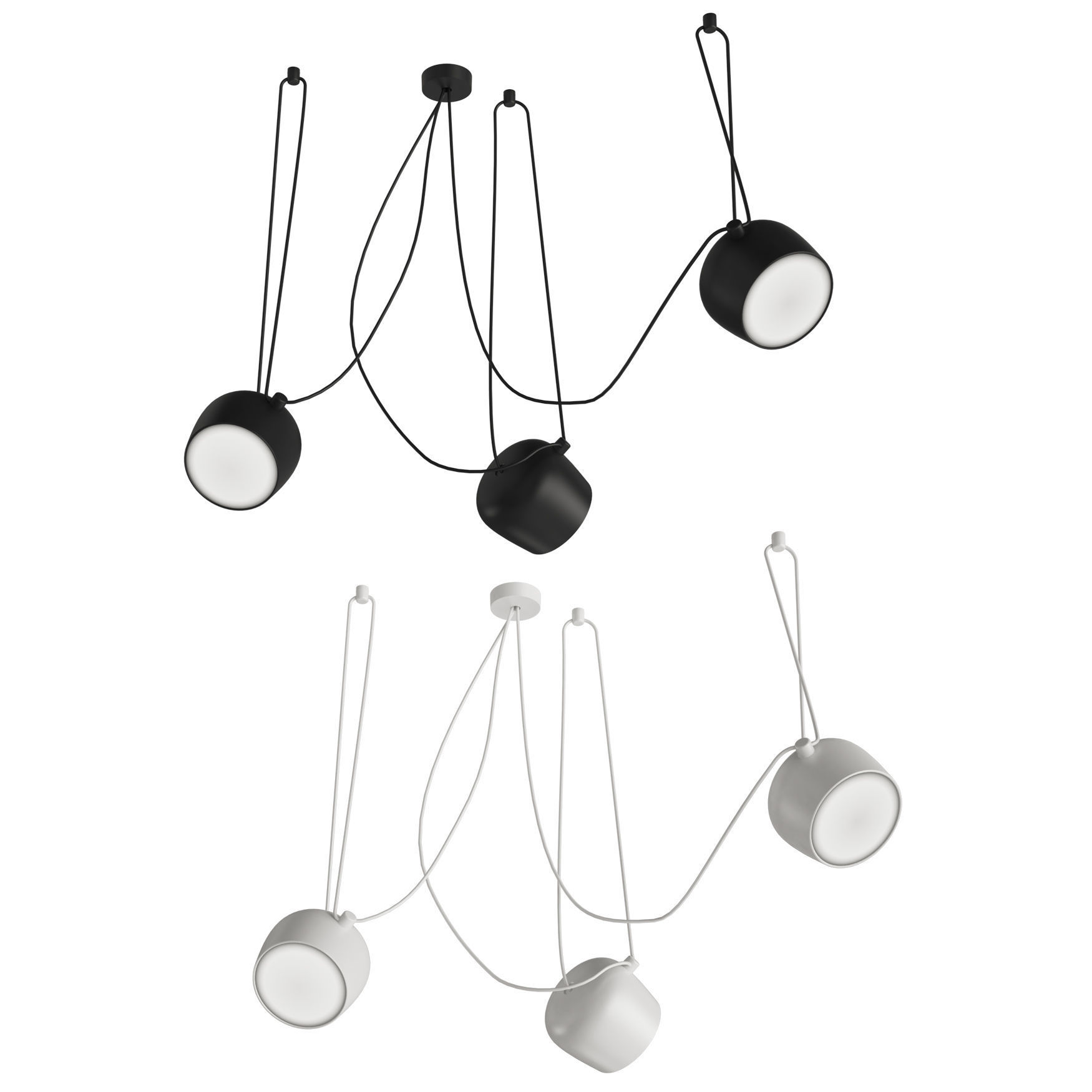 Flos Aim Lamps 3D model_4