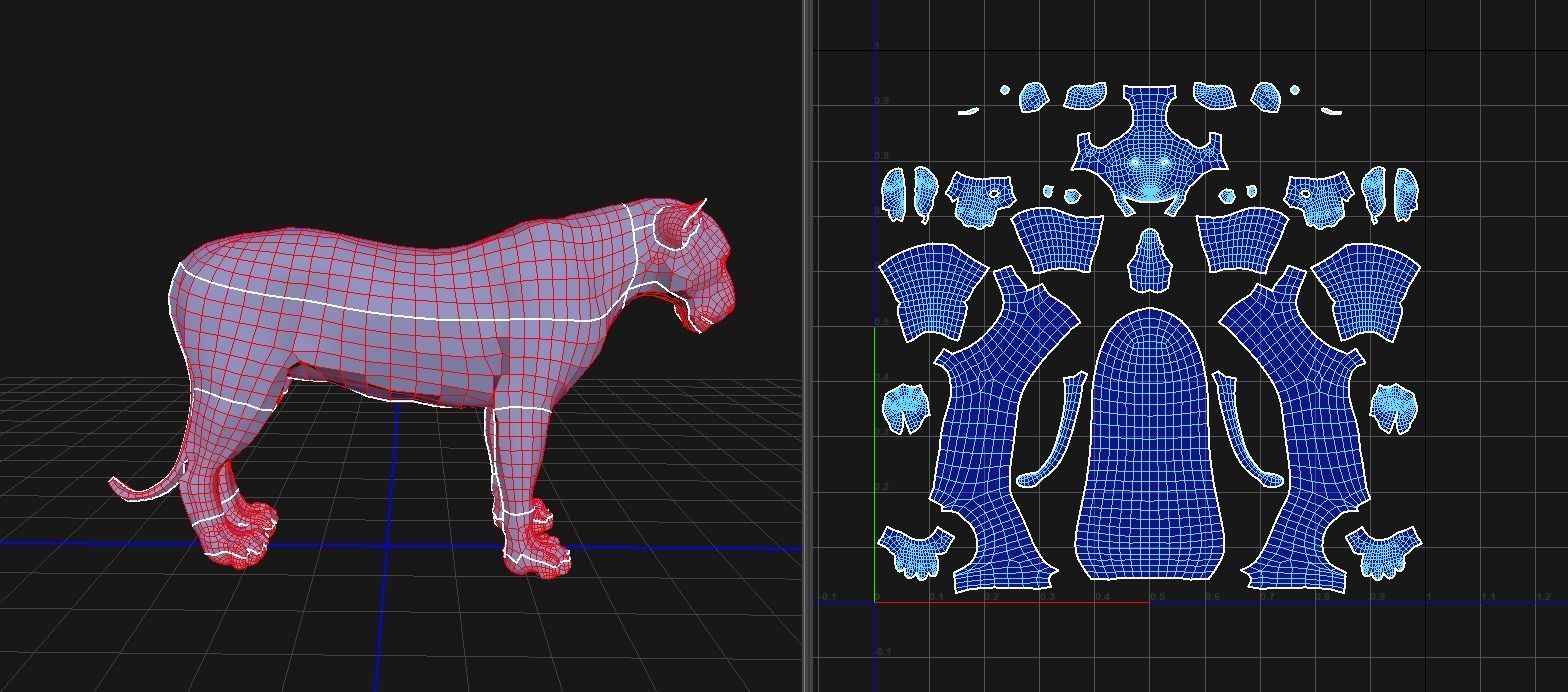 Animal - lion 3D model_3