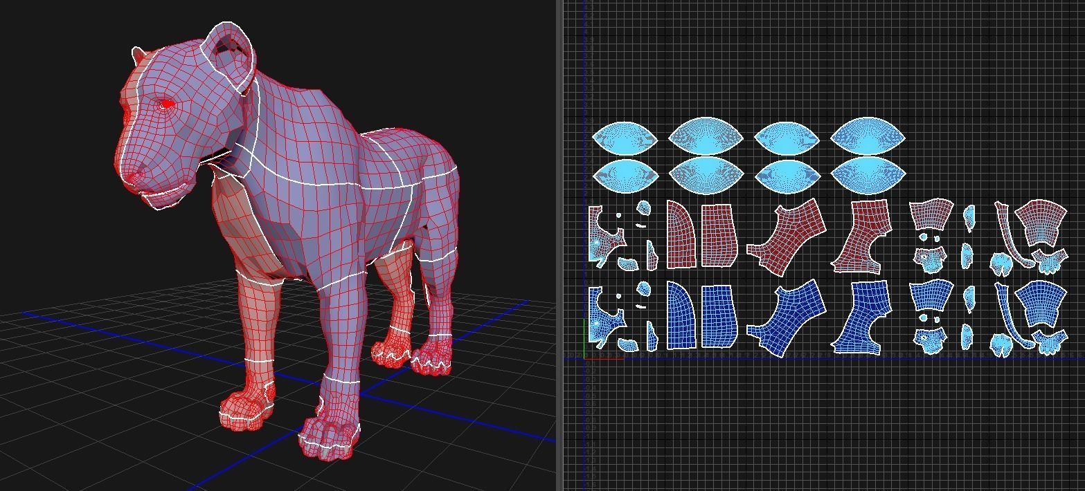 Animal - lion 3D model_2