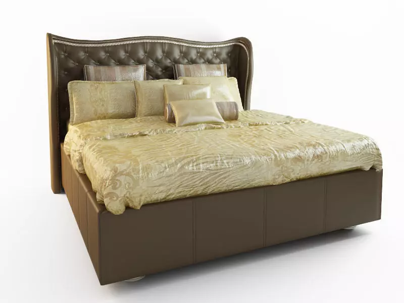 HOLLYWOOD SWANK UPHOLSTERED BED 3D model_0