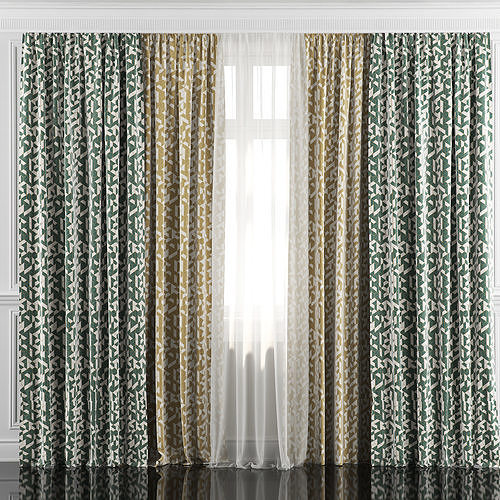 Curtain Set 40 3D model