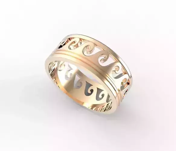 sea wave ring