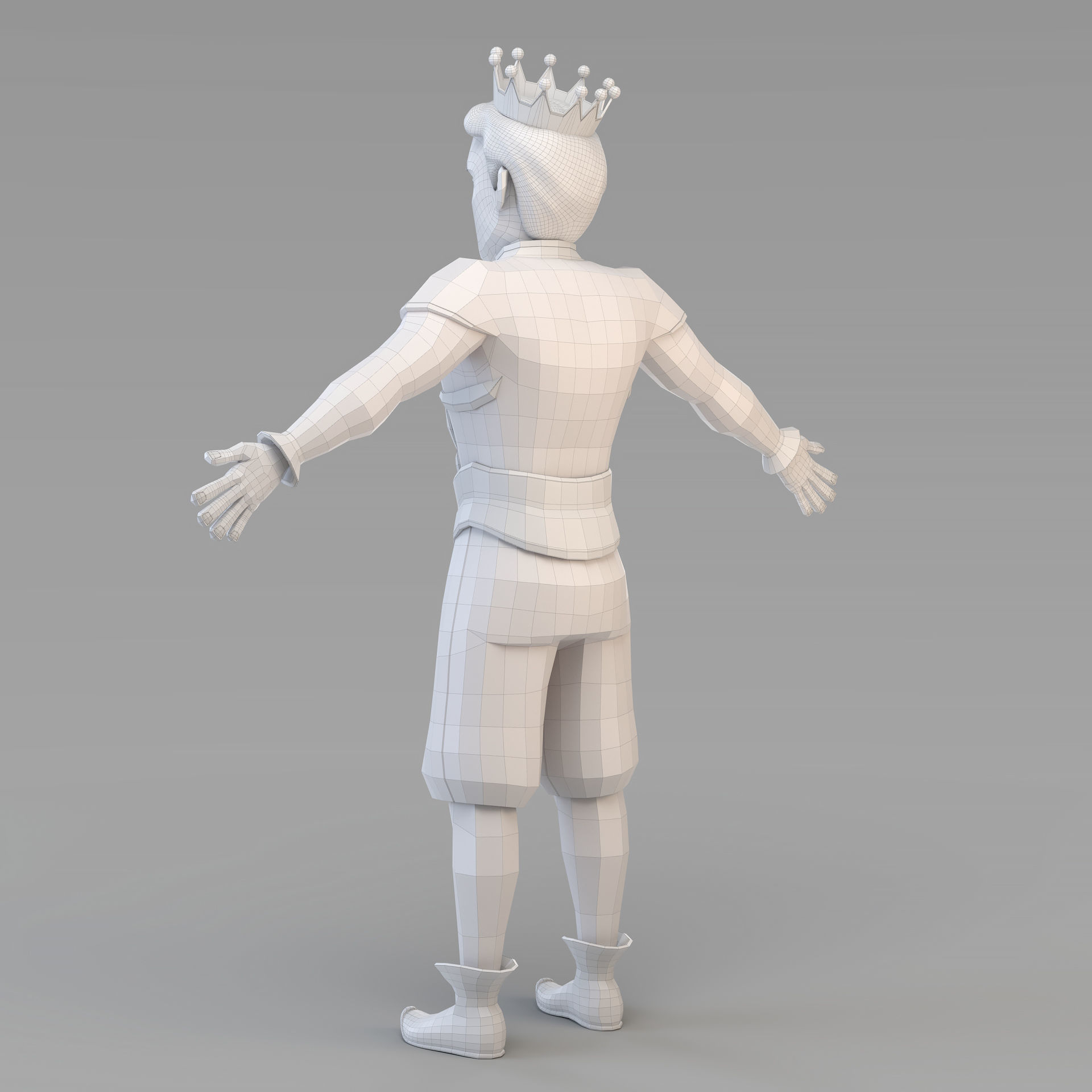 Cartoon Prince 01 3D model_14