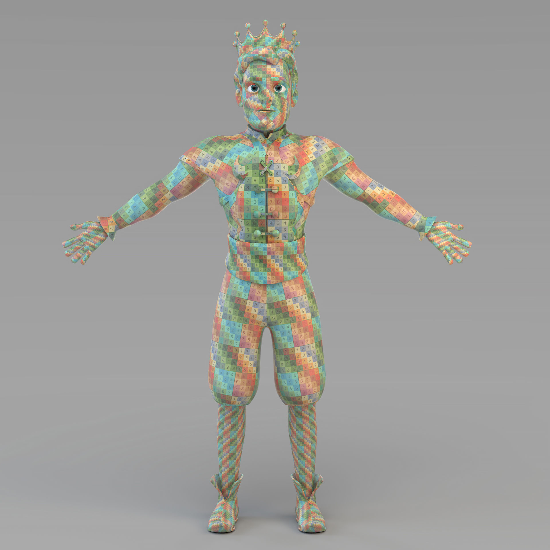 Cartoon Prince 01 3D model_16