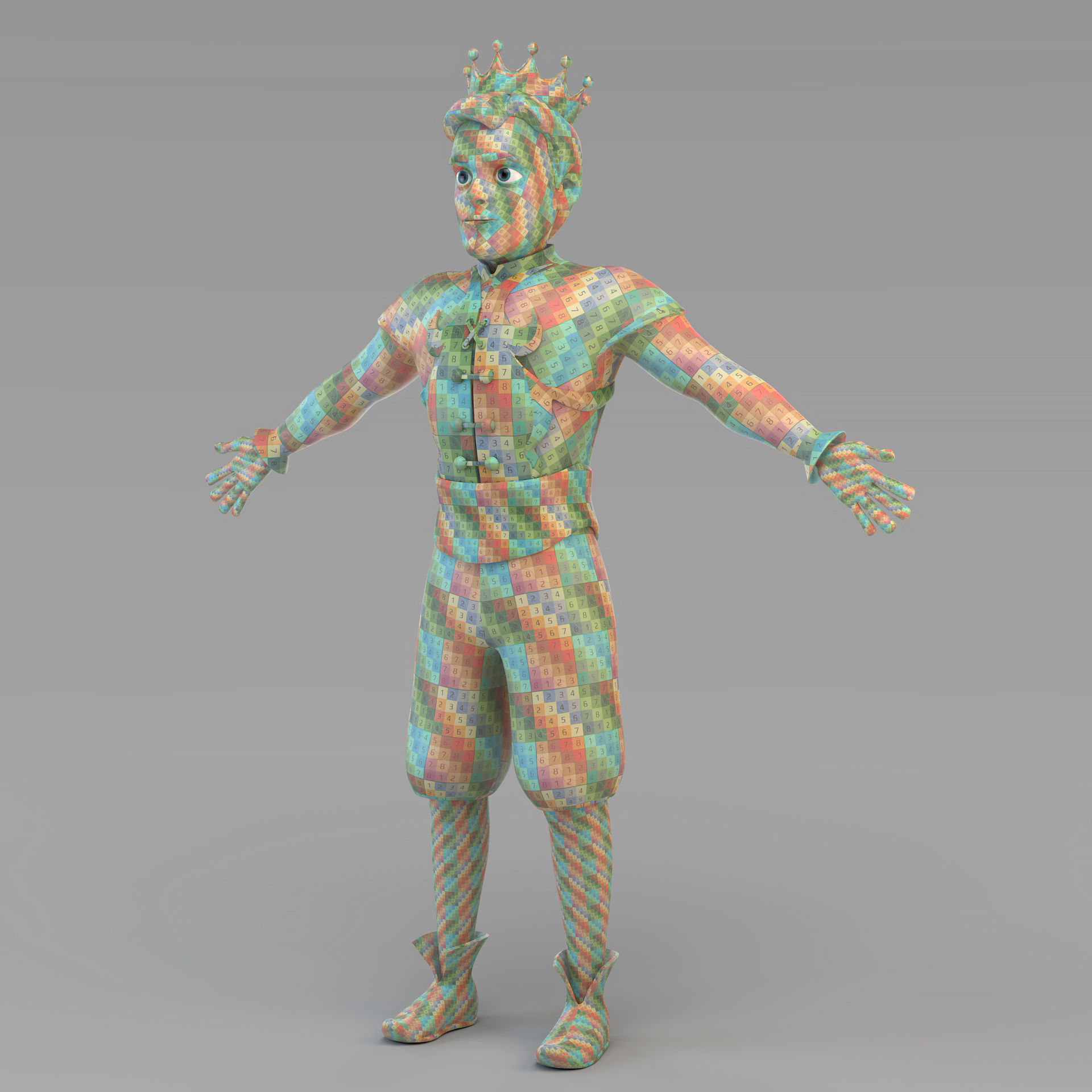 Cartoon Prince 01 3D model_15