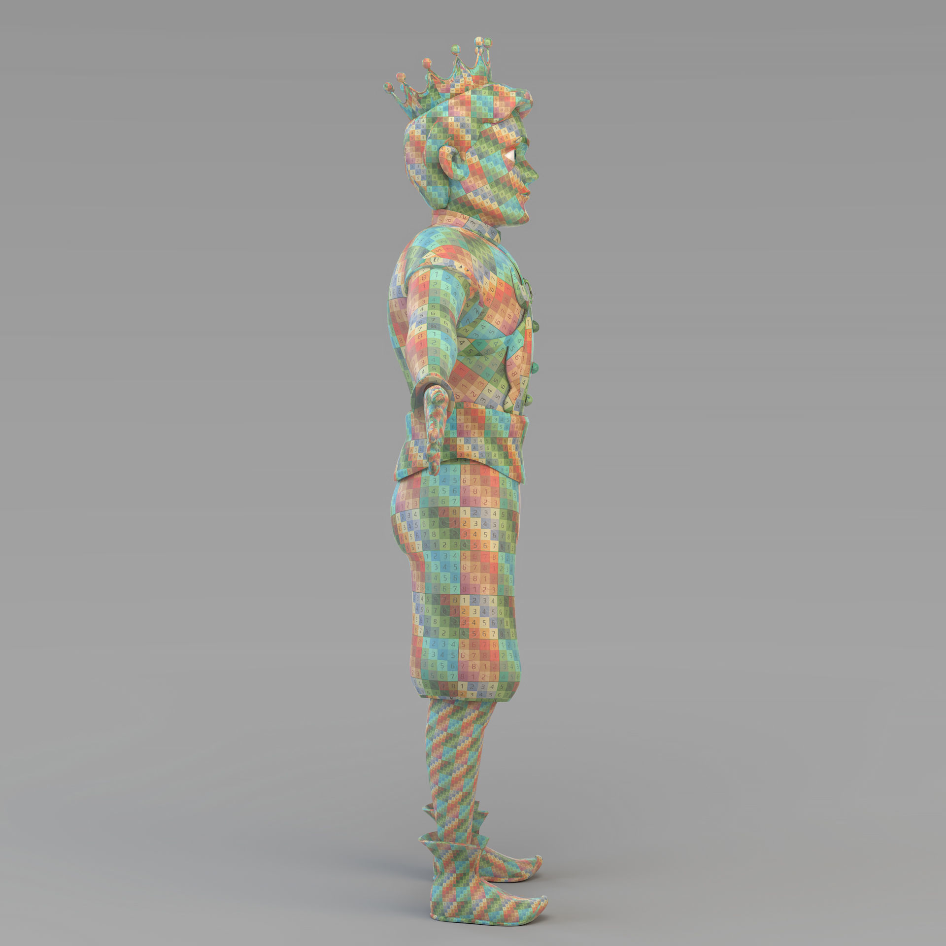 Cartoon Prince 01 3D model_17