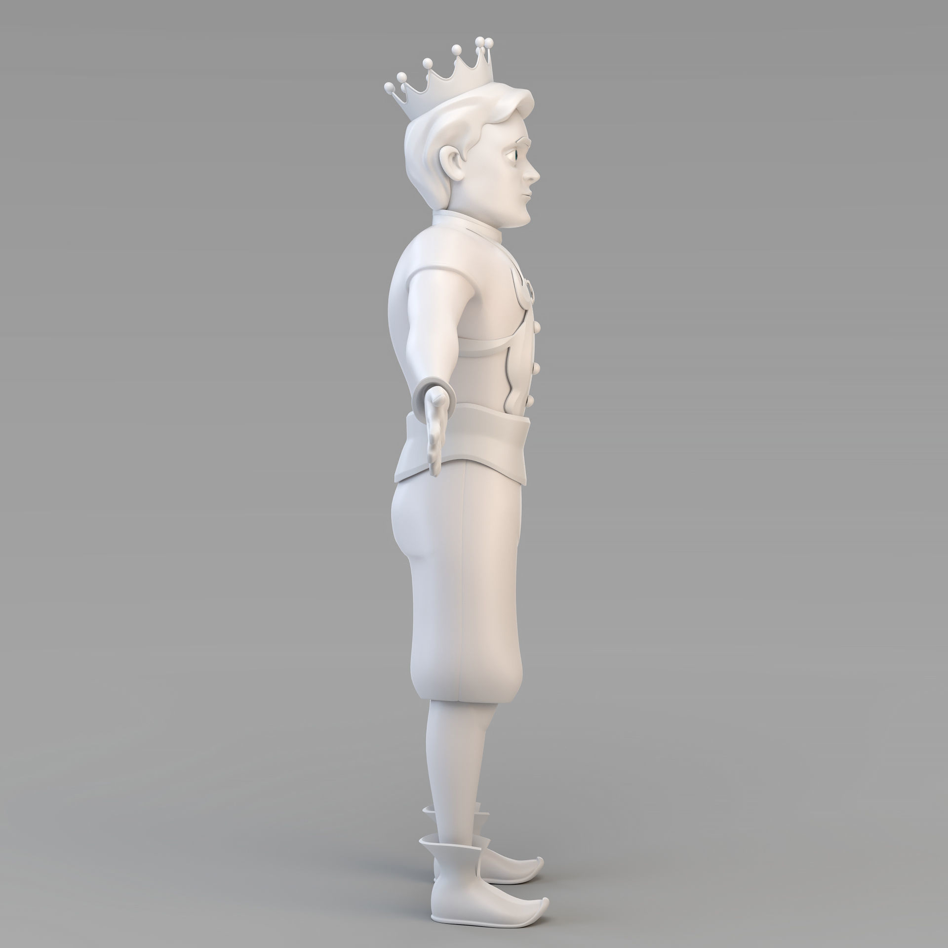 Cartoon Prince 01 3D model_7
