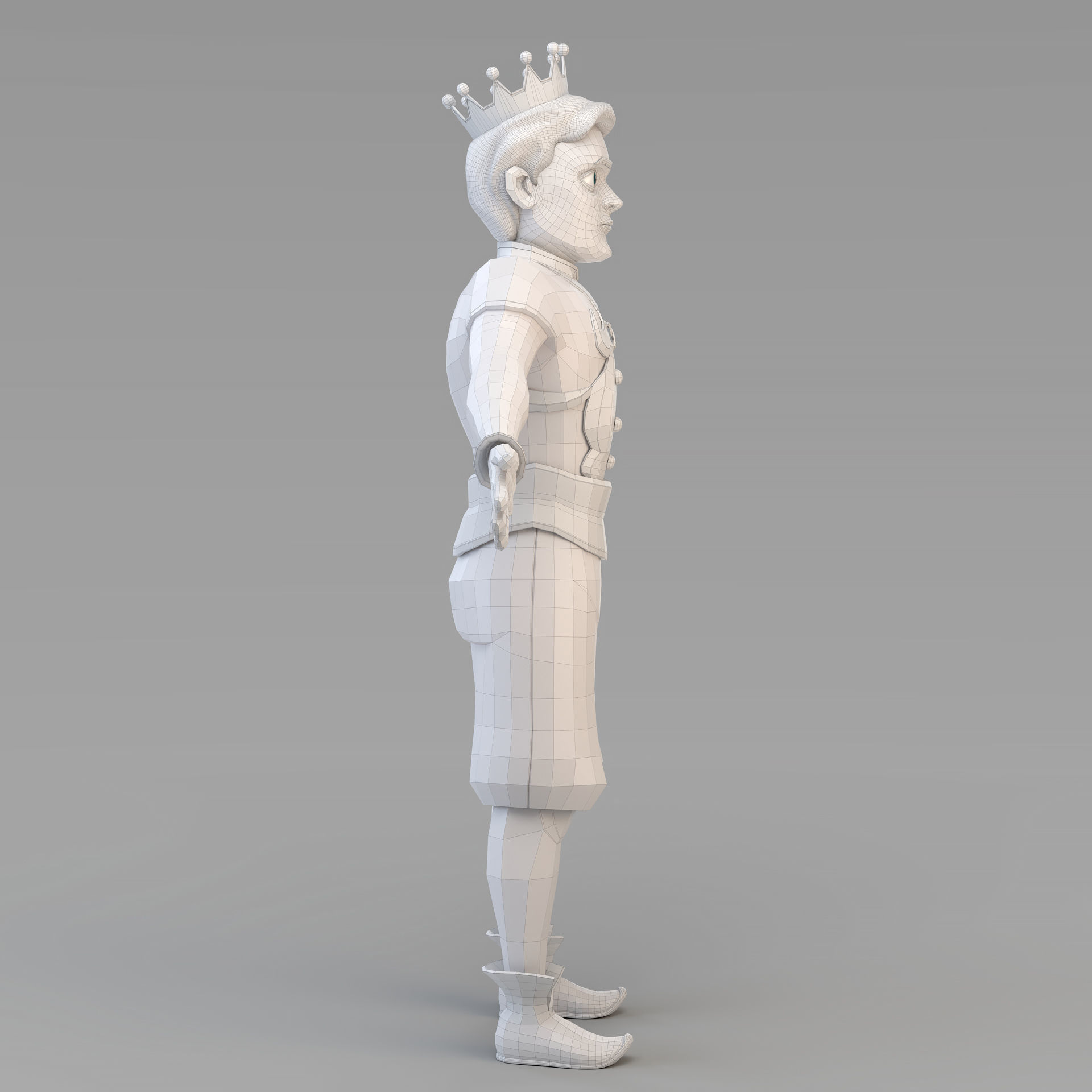Cartoon Prince 01 3D model_12