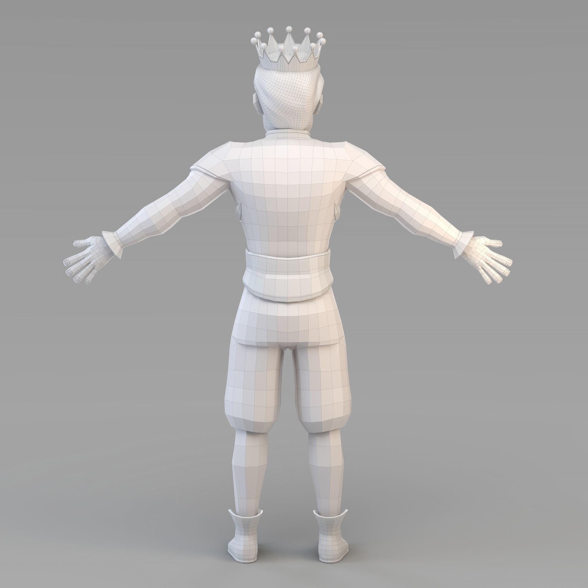 Cartoon Prince 01 3D model_13