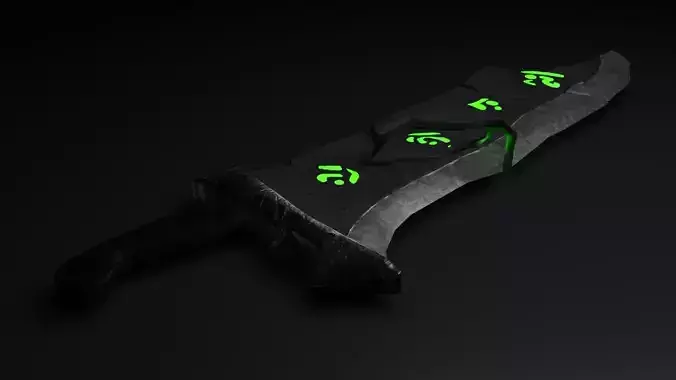 Riven Blade Free low-poly 3D model