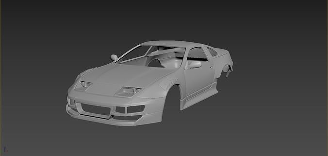 Nissan 300ZX Tuning Body For Print 3D print model
