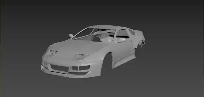 Nissan 300ZX Tuning Body For Print 3D print model