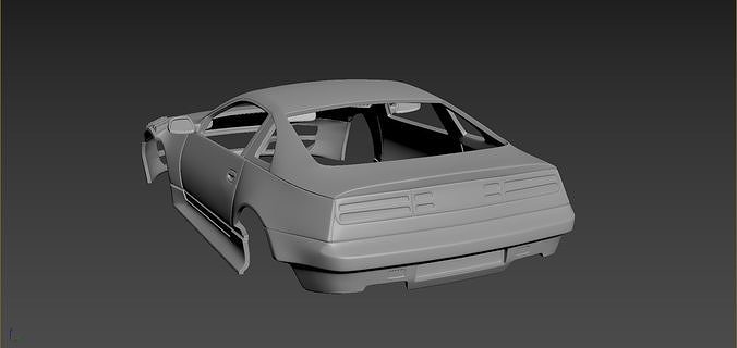 Nissan 300ZX Tuning Body For Print 3D print model 4