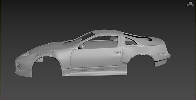 Nissan 300ZX Tuning Body For Print 3D print model 2