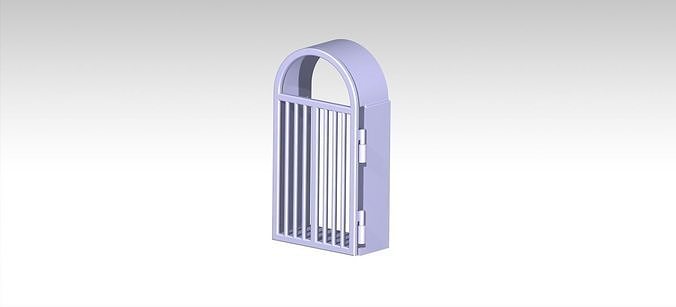 Open movable Gate 3D print model
