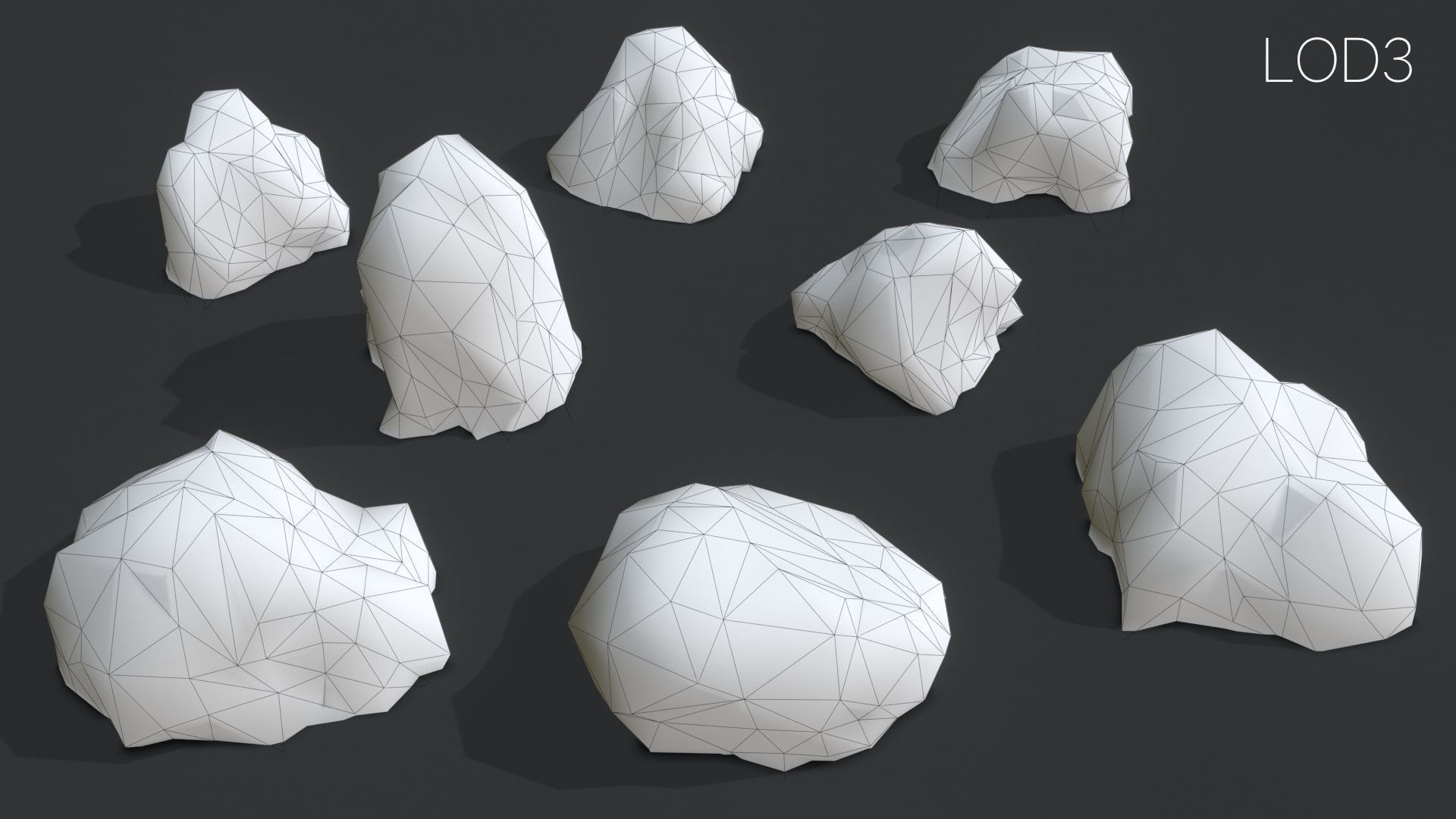 Red Desert Roks 02 Low-poly 3D model_55