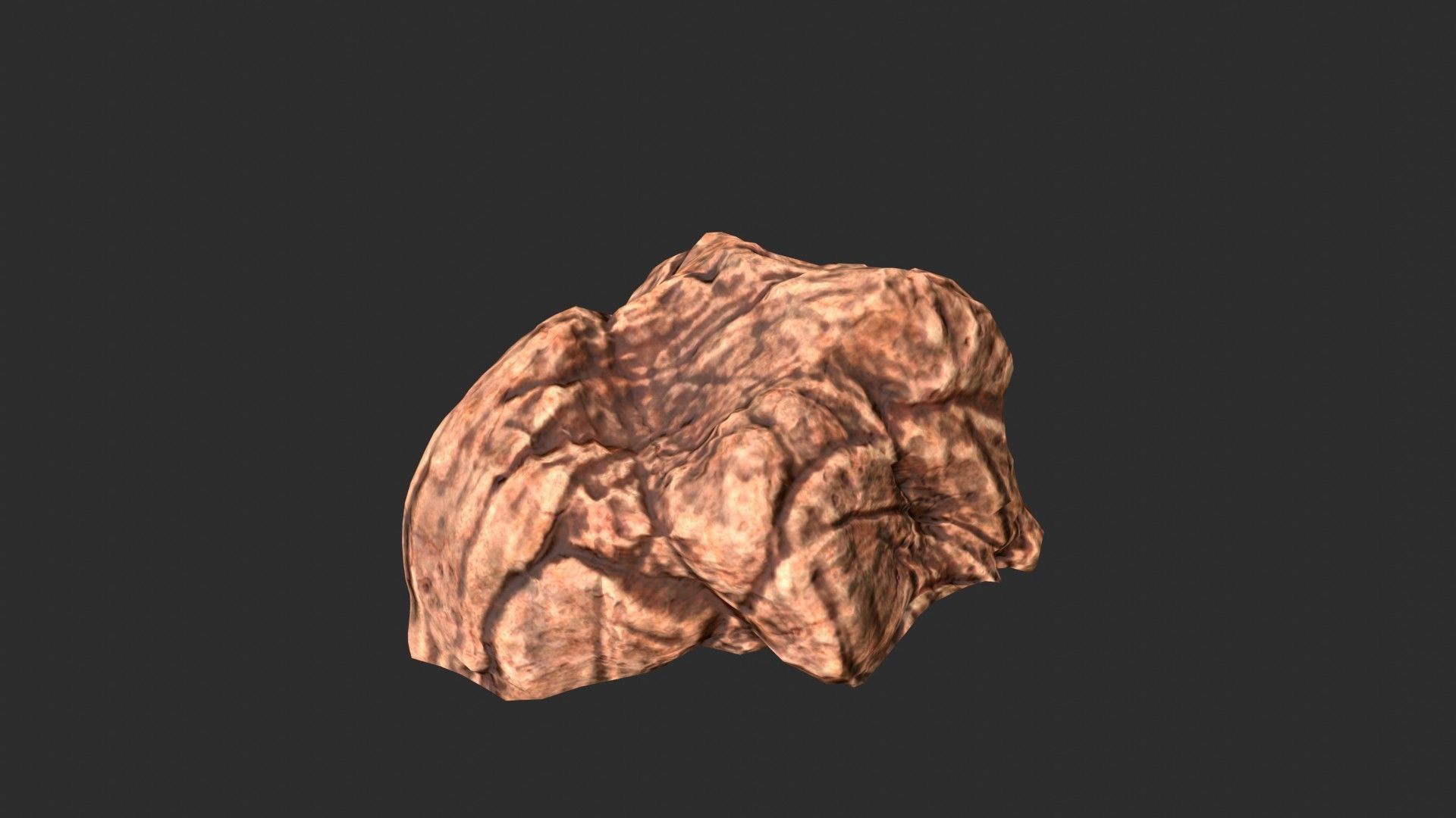 Red Desert Roks 02 Low-poly 3D model_9