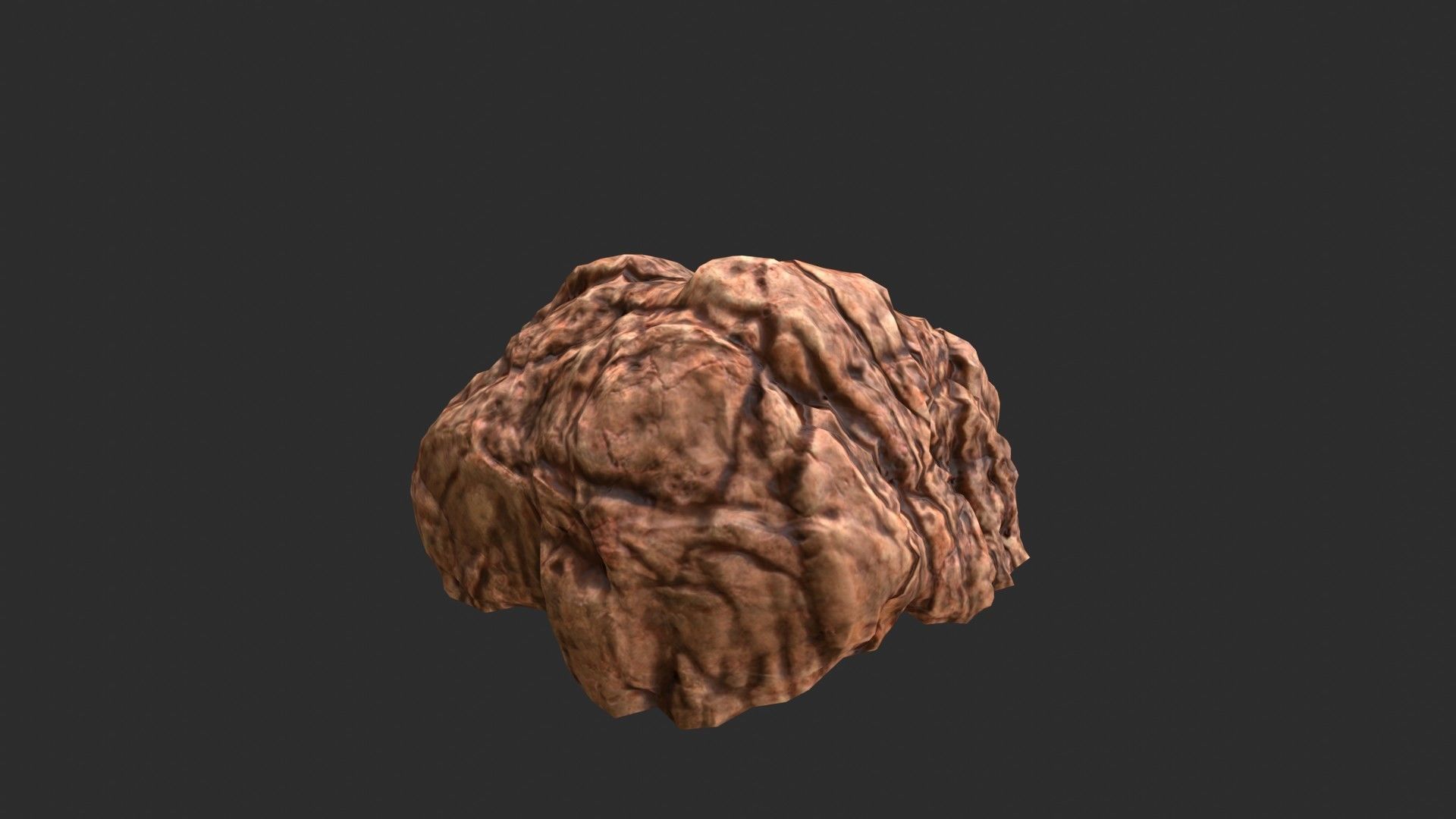 Red Desert Roks 02 Low-poly 3D model_19