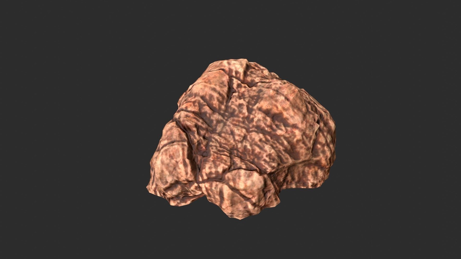 Red Desert Roks 02 Low-poly 3D model_17