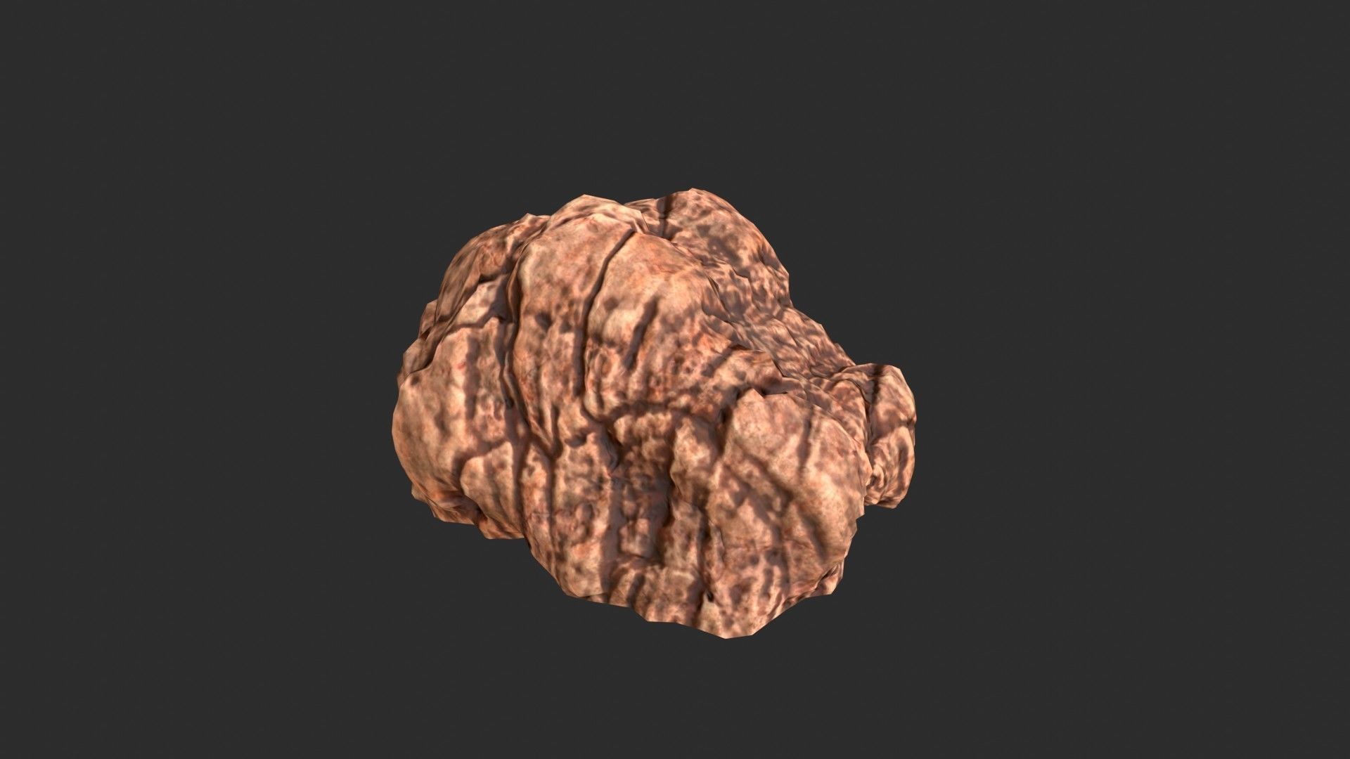Red Desert Roks 02 Low-poly 3D model_16