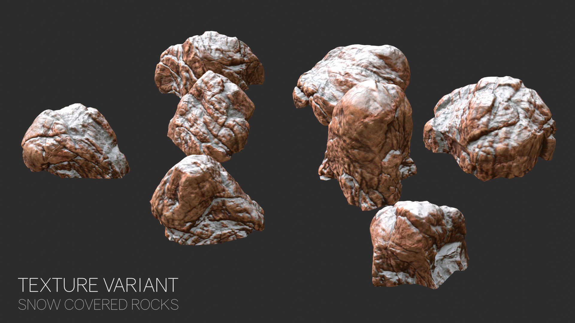 Red Desert Roks 02 Low-poly 3D model_49