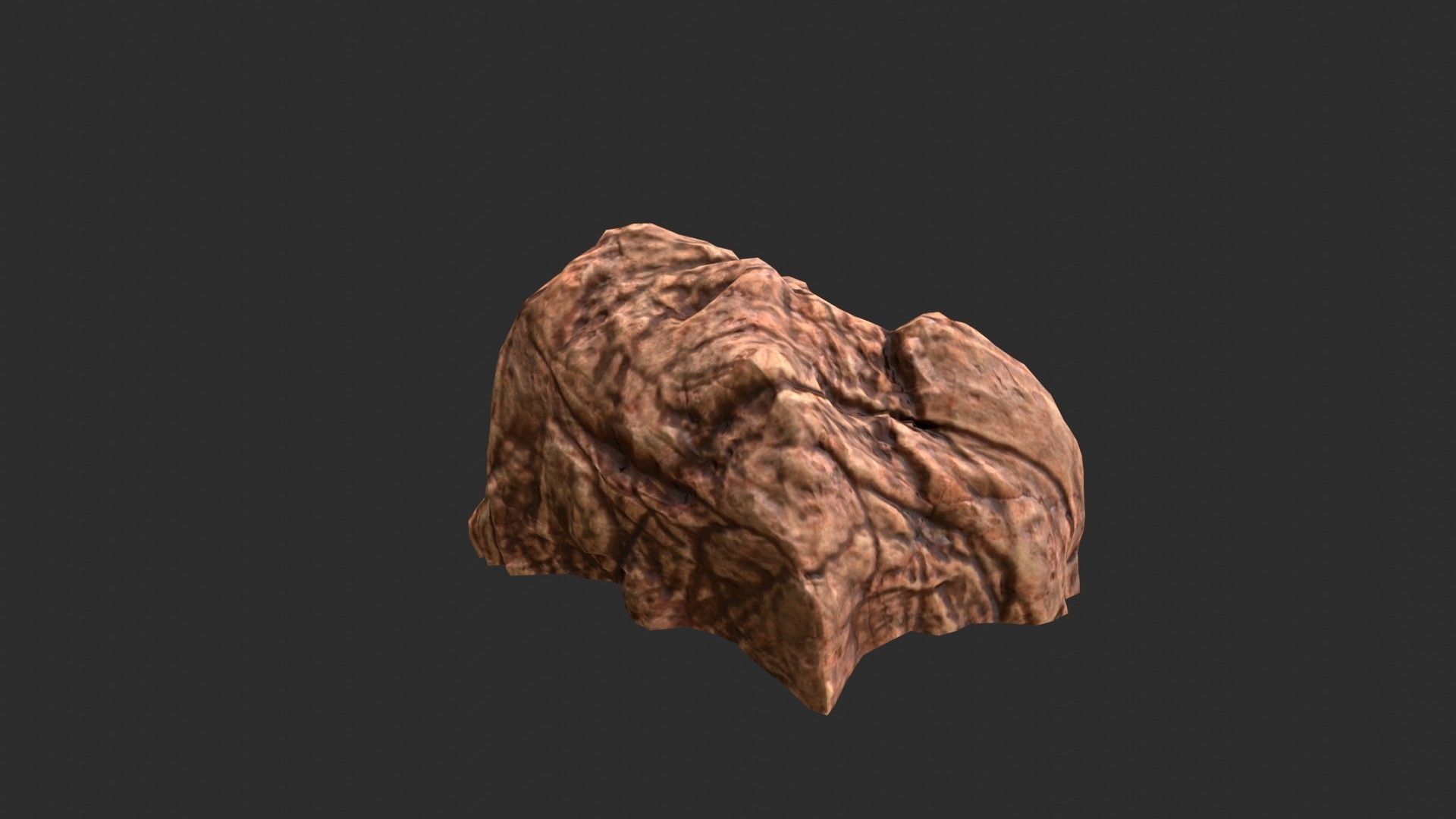 Red Desert Roks 02 Low-poly 3D model_11