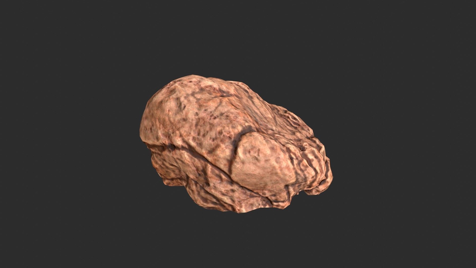 Red Desert Roks 02 Low-poly 3D model_12