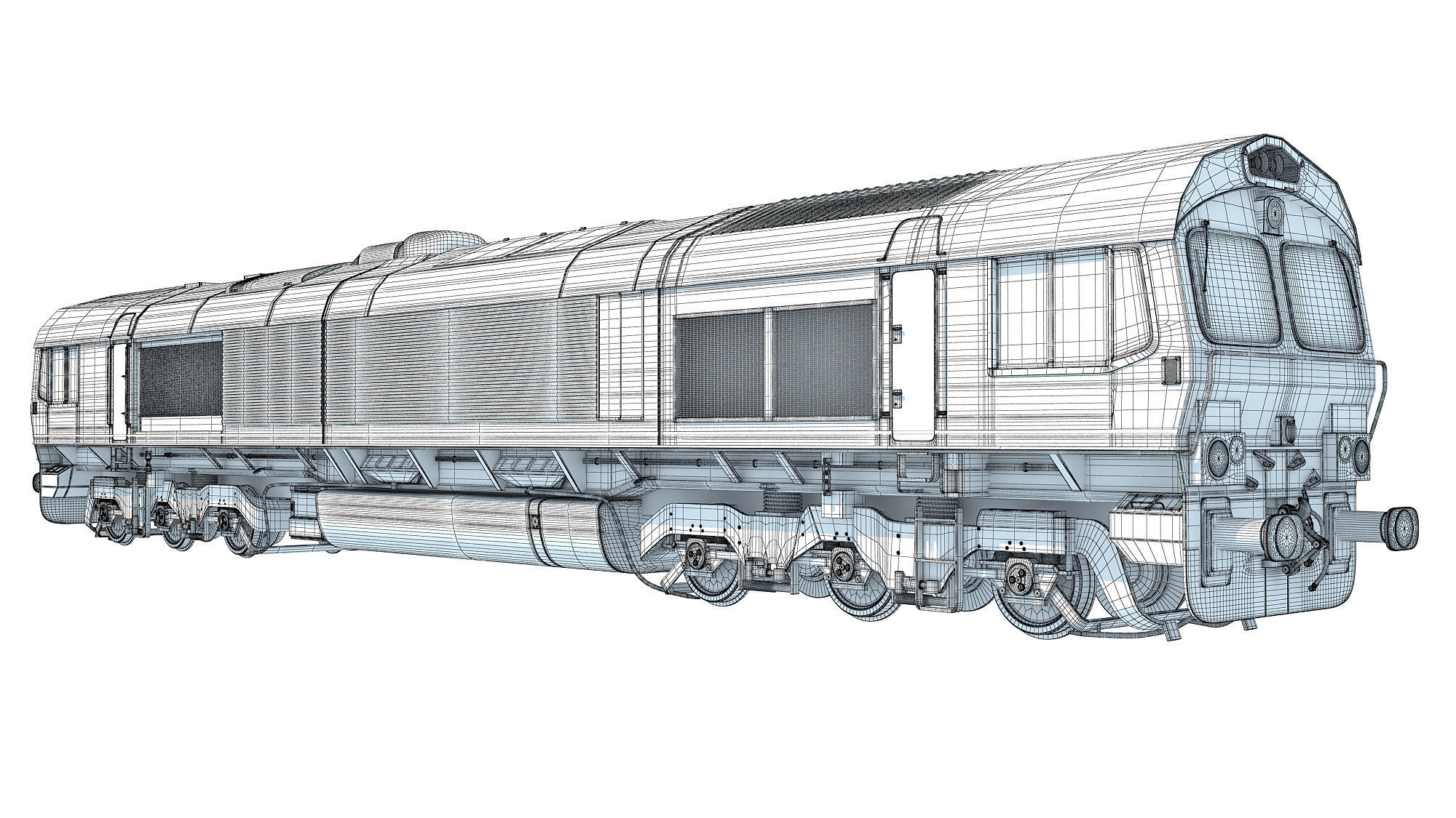 British Rail Class 66 3D model_18